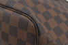 Authentic Louis Vuitton Damier Neverfull PM Shoulder Tote Bag N51109 LV 5899J