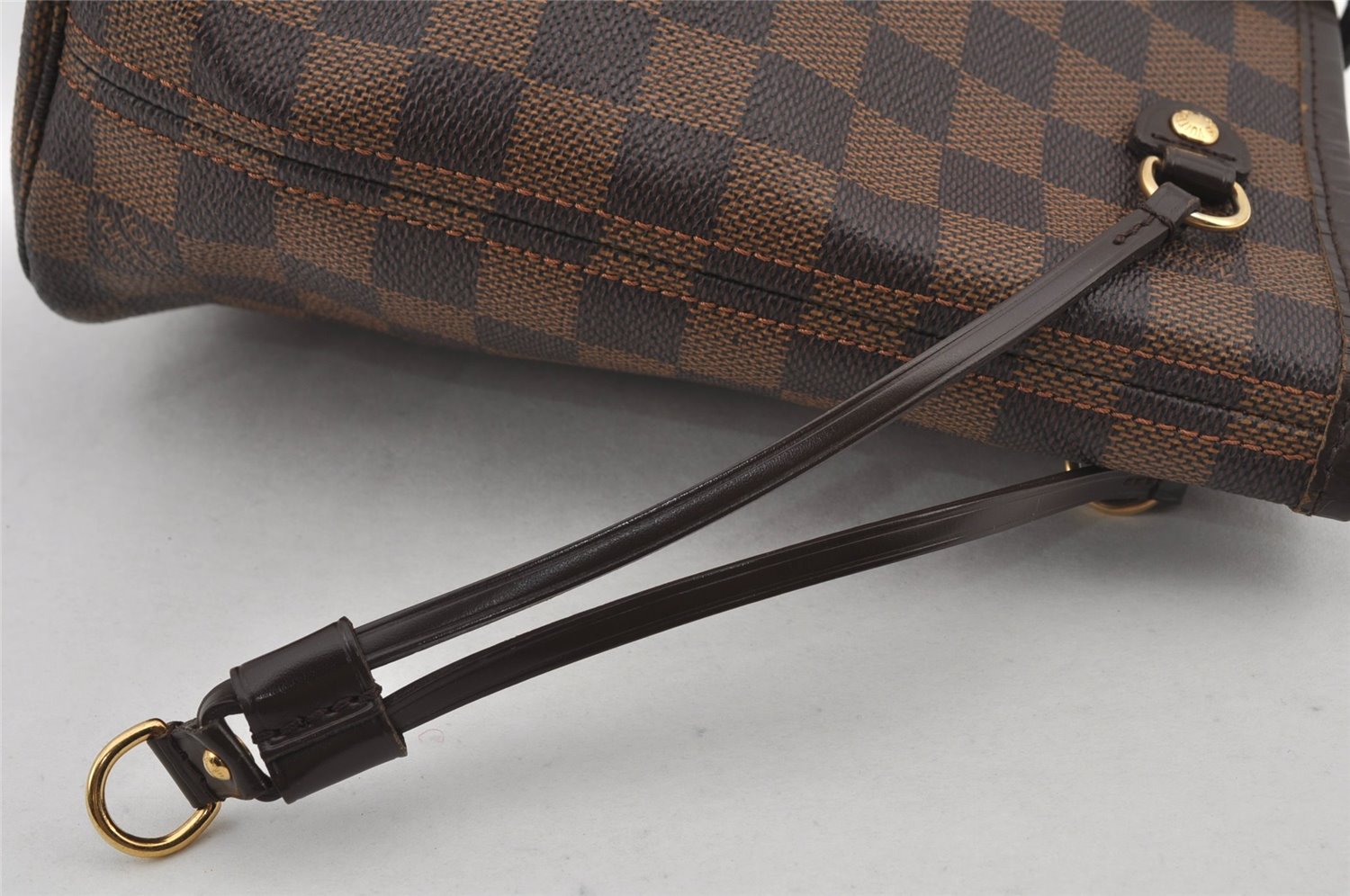 Authentic Louis Vuitton Damier Neverfull PM Shoulder Tote Bag N51109 LV 5899J