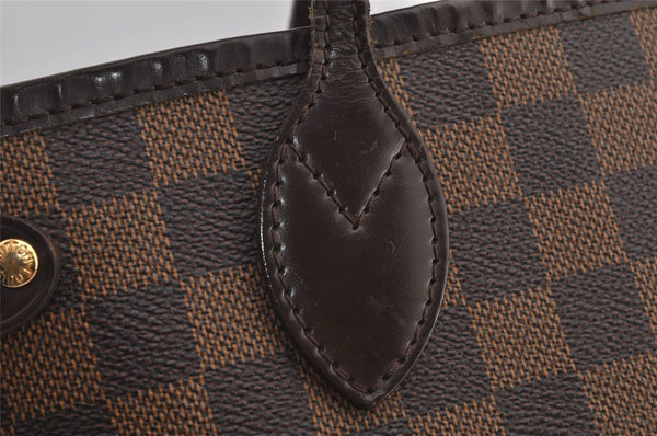 Authentic Louis Vuitton Damier Neverfull PM Shoulder Tote Bag N51109 LV 5899J