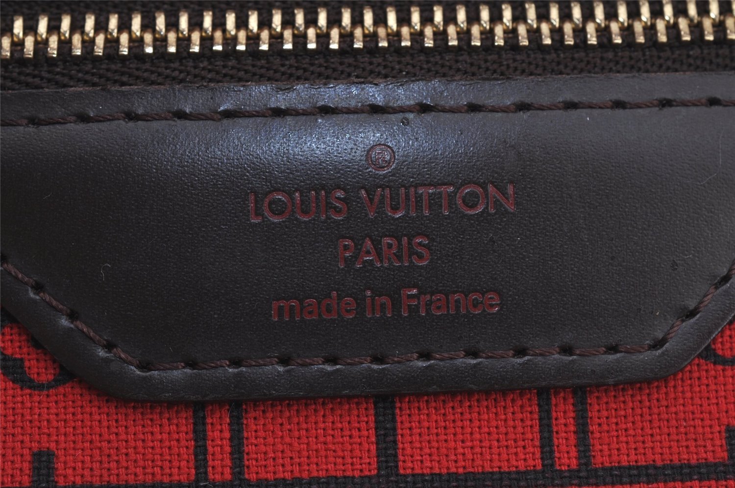 Authentic Louis Vuitton Damier Neverfull PM Shoulder Tote Bag N51109 LV 5899J