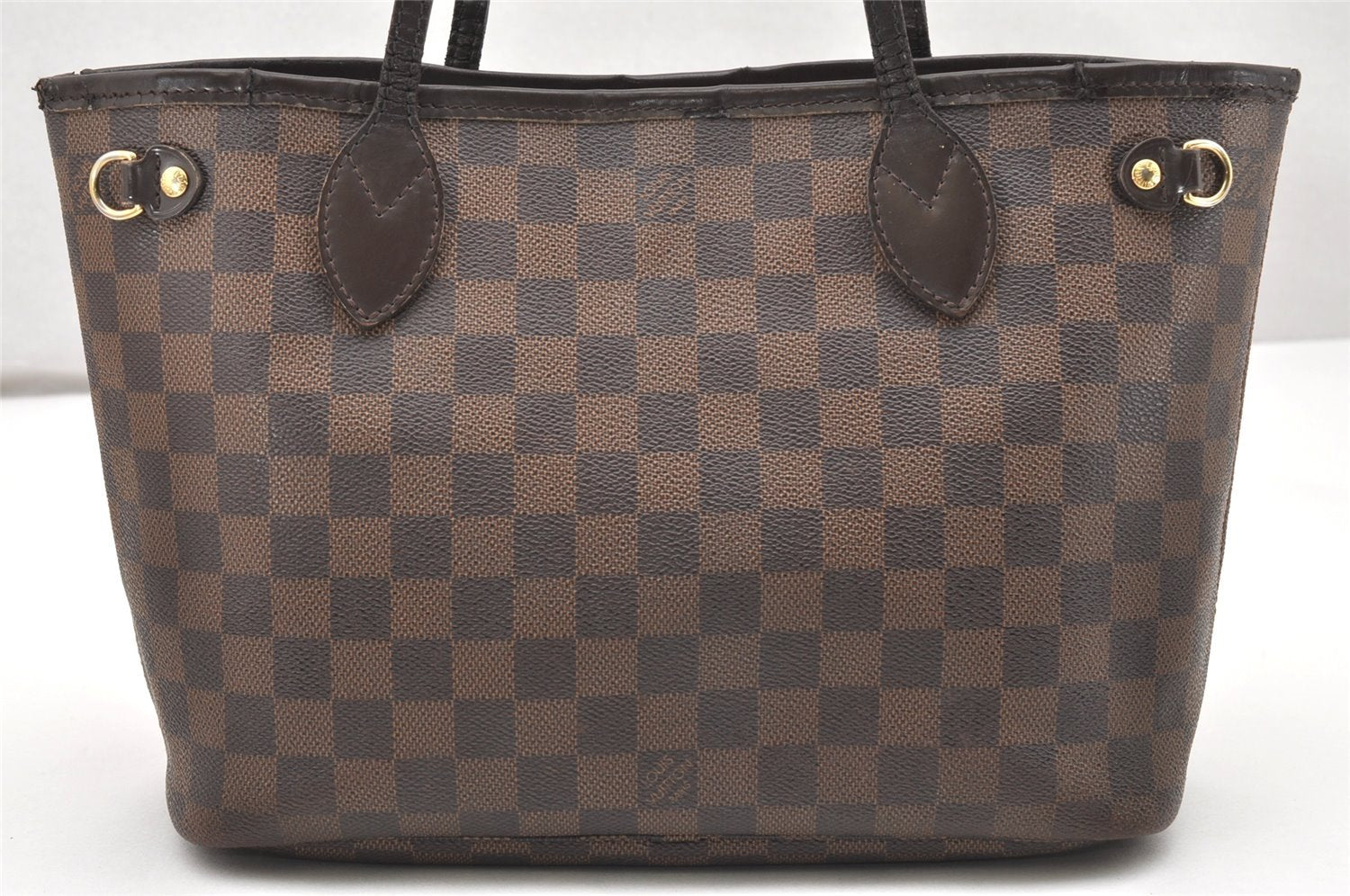 Authentic Louis Vuitton Damier Neverfull PM Shoulder Tote Bag N51109 LV 5986K