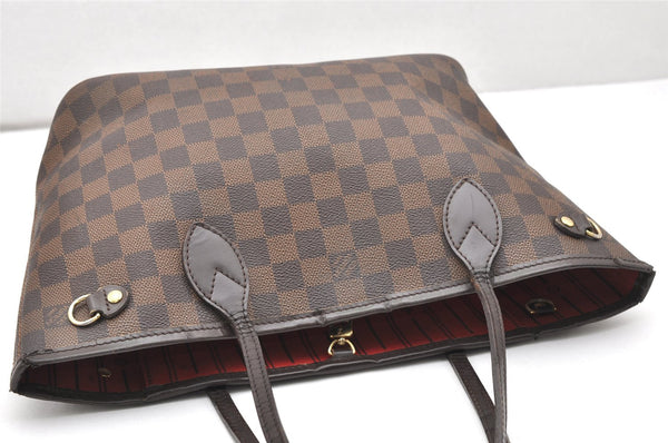 Authentic Louis Vuitton Damier Neverfull PM Shoulder Tote Bag N51109 LV 5986K