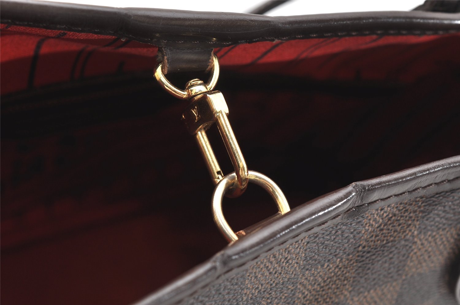 Authentic Louis Vuitton Damier Neverfull PM Shoulder Tote Bag N51109 LV 5986K