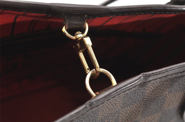 Authentic Louis Vuitton Damier Neverfull PM Shoulder Tote Bag N51109 LV 5986K