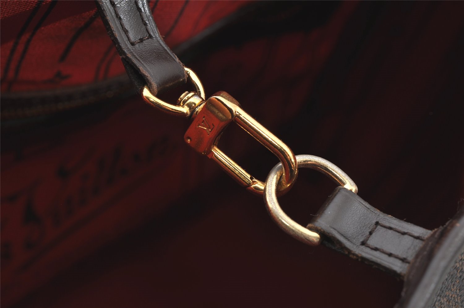 Authentic Louis Vuitton Damier Neverfull MM Shoulder Tote Bag N51105 Junk 6029I