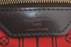 Authentic Louis Vuitton Damier Neverfull MM Shoulder Tote Bag N51105 Junk 6029I