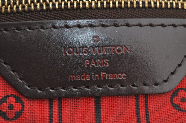 Authentic Louis Vuitton Damier Neverfull MM Shoulder Tote Bag N51105 Junk 6029I