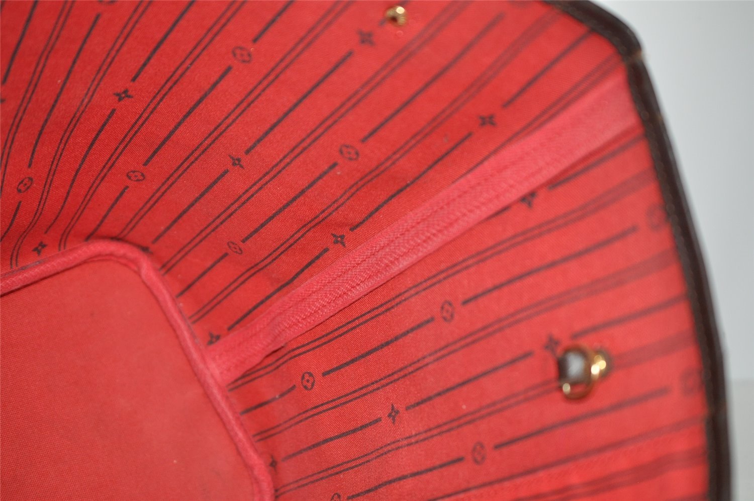 Authentic Louis Vuitton Damier Neverfull MM Shoulder Tote Bag N51105 Junk 6029I