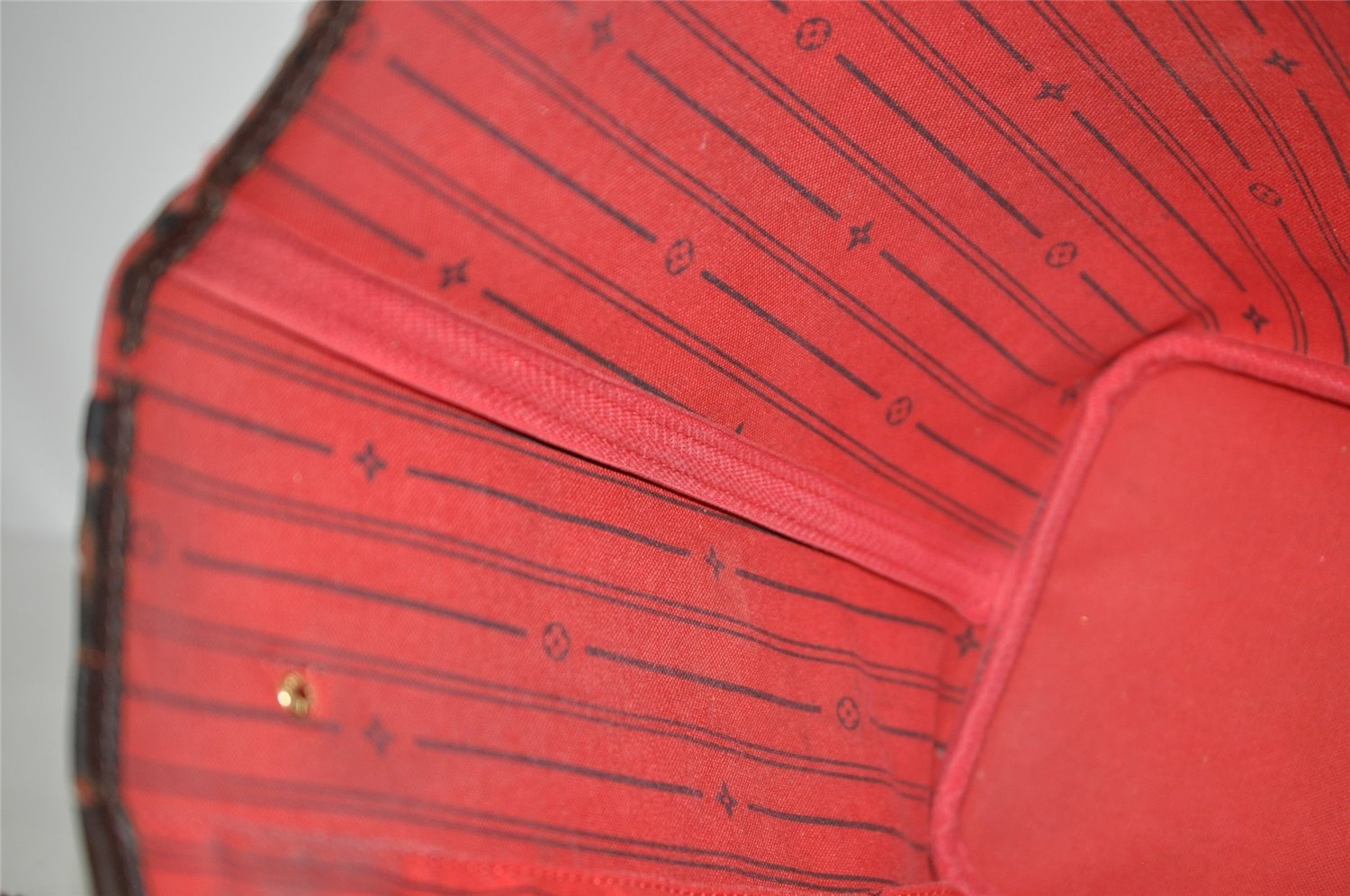 Authentic Louis Vuitton Damier Neverfull MM Shoulder Tote Bag N51105 Junk 6029I