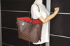 Authentic Louis Vuitton Damier Neverfull MM Shoulder Tote Bag N51105 Junk 6029I