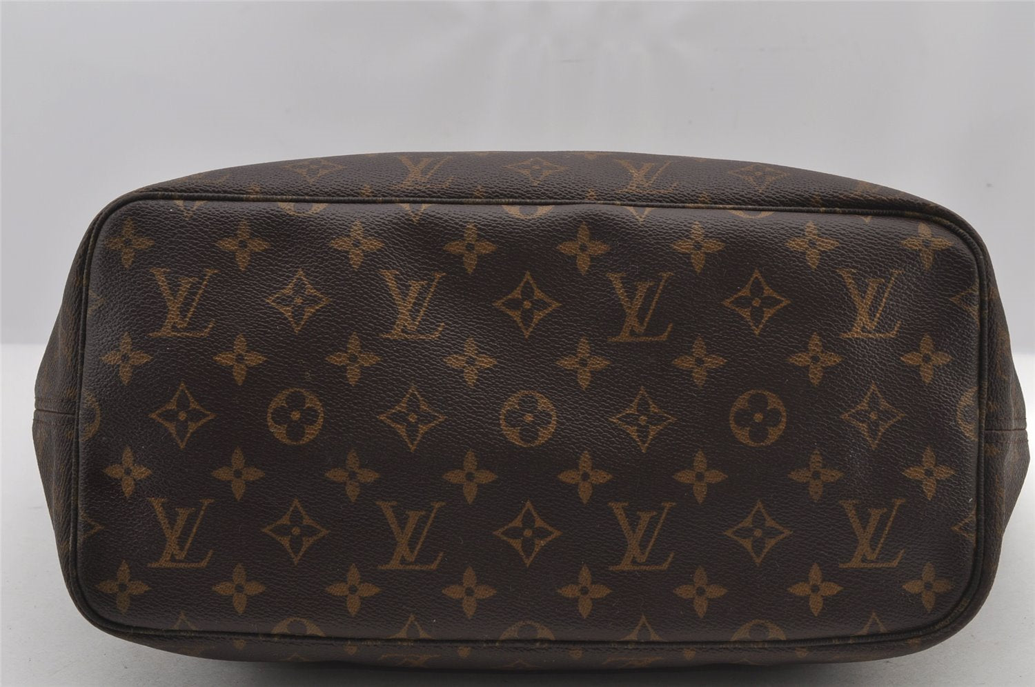 Authentic Louis Vuitton Monogram Neverfull MM Tote Bag M40156 LV Junk 6075J