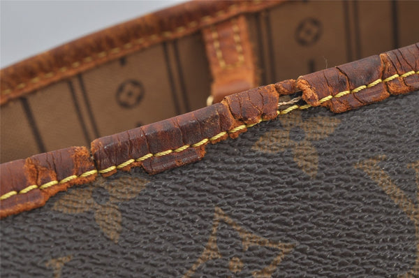 Authentic Louis Vuitton Monogram Neverfull MM Tote Bag M40156 LV Junk 6075J