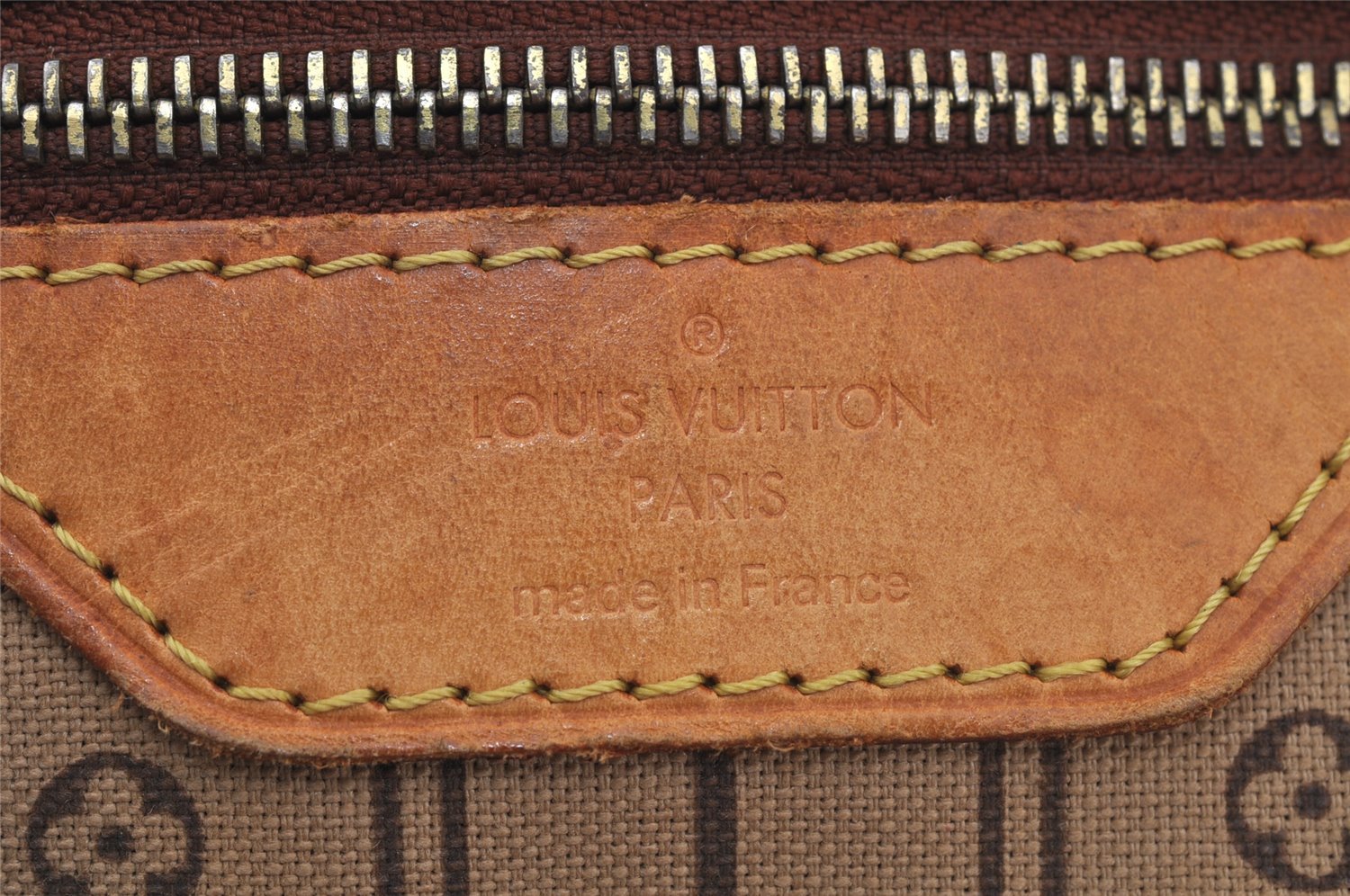 Authentic Louis Vuitton Monogram Neverfull MM Tote Bag M40156 LV Junk 6075J