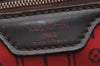 Authentic Louis Vuitton Damier Neverfull PM Shoulder Tote Bag N51109 LV 6148I