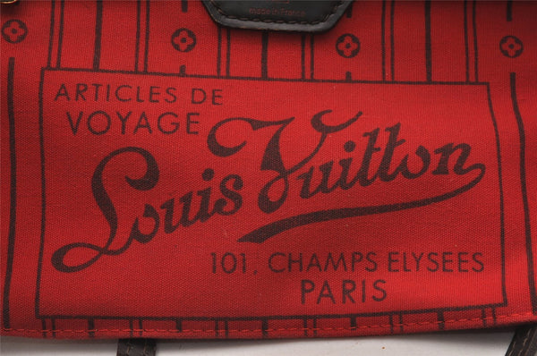 Authentic Louis Vuitton Damier Neverfull PM Shoulder Tote Bag N51109 LV 6148I