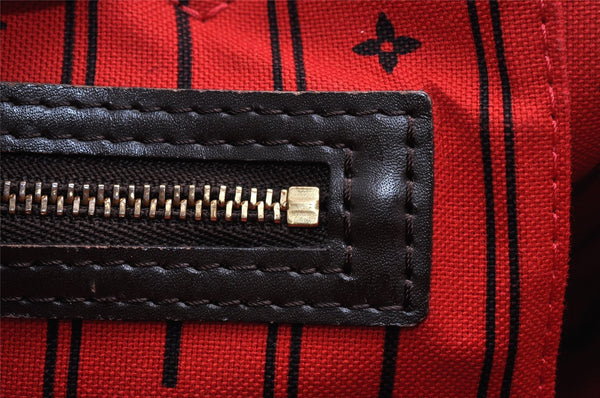 Authentic Louis Vuitton Damier Neverfull MM Shoulder Tote Bag N51105 LV 6185I