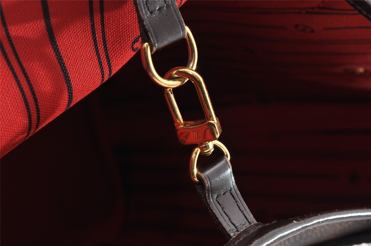 Authentic Louis Vuitton Damier Neverfull MM Shoulder Tote Bag N51105 LV 6185I