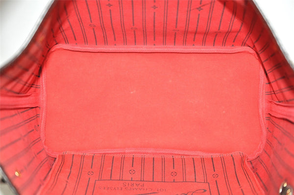 Authentic Louis Vuitton Damier Neverfull MM Shoulder Tote Bag N51105 LV 6212I