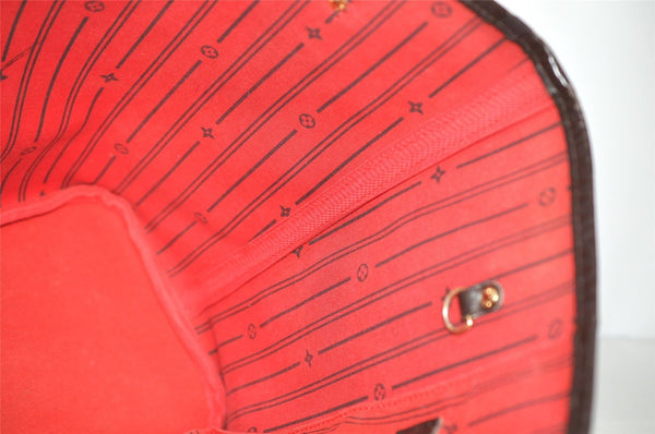 Authentic Louis Vuitton Damier Neverfull MM Shoulder Tote Bag N51105 LV 6212I