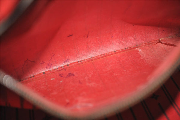 Authentic Louis Vuitton Damier Neverfull MM Shoulder Tote Bag N51105 LV 6212I