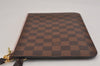 Auth Louis Vuitton Damier Neverfull Pouch Purse Clutch Rose Ballerine Pink 6247J