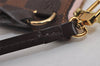 Auth Louis Vuitton Damier Neverfull Pouch Purse Clutch Rose Ballerine Pink 6247J