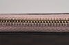 Auth Louis Vuitton Damier Neverfull Pouch Purse Clutch Rose Ballerine Pink 6247J