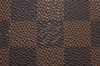 Auth Louis Vuitton Damier Neverfull Pouch Purse Clutch Rose Ballerine Pink 6247J