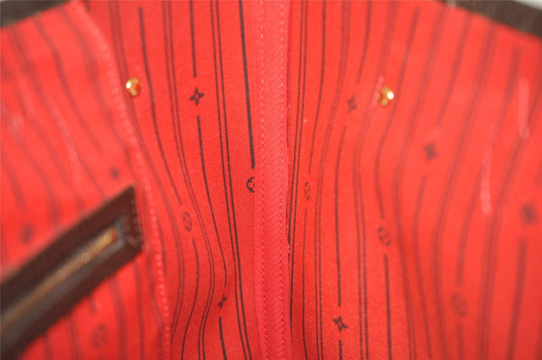 Authentic Louis Vuitton Damier Neverfull MM Shoulder Tote Bag N51105 LV 6251I