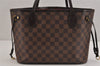 Authentic Louis Vuitton Damier Neverfull PM Shoulder Tote Bag N51109 LV 6270J