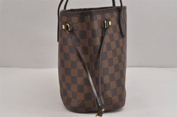 Authentic Louis Vuitton Damier Neverfull PM Shoulder Tote Bag N51109 LV 6270J