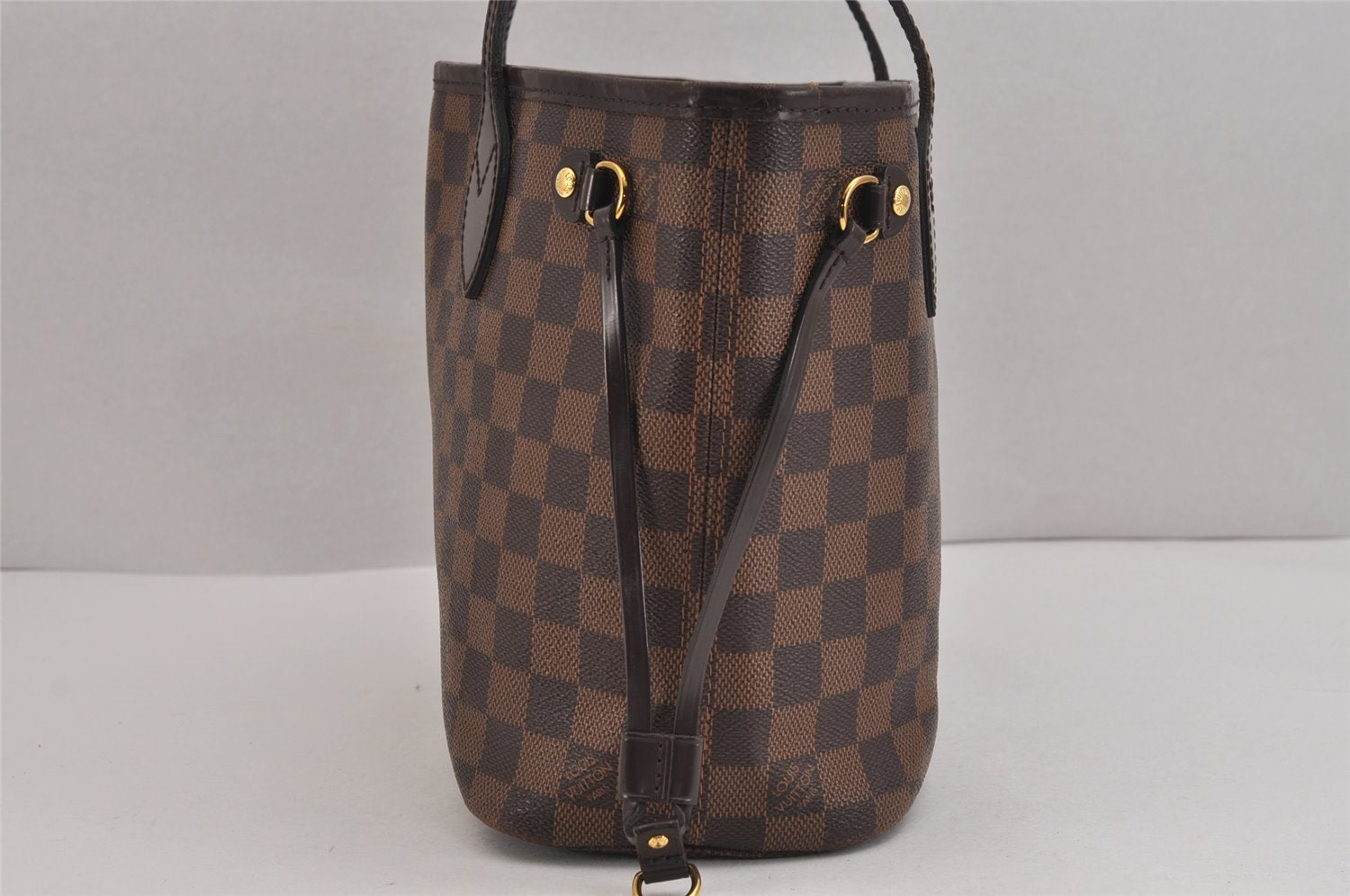 Authentic Louis Vuitton Damier Neverfull PM Shoulder Tote Bag N51109 LV 6270J