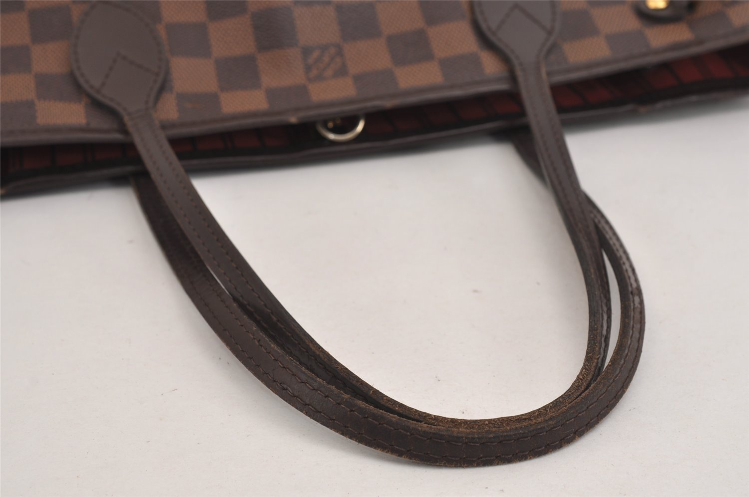 Authentic Louis Vuitton Damier Neverfull PM Shoulder Tote Bag N51109 LV 6270J
