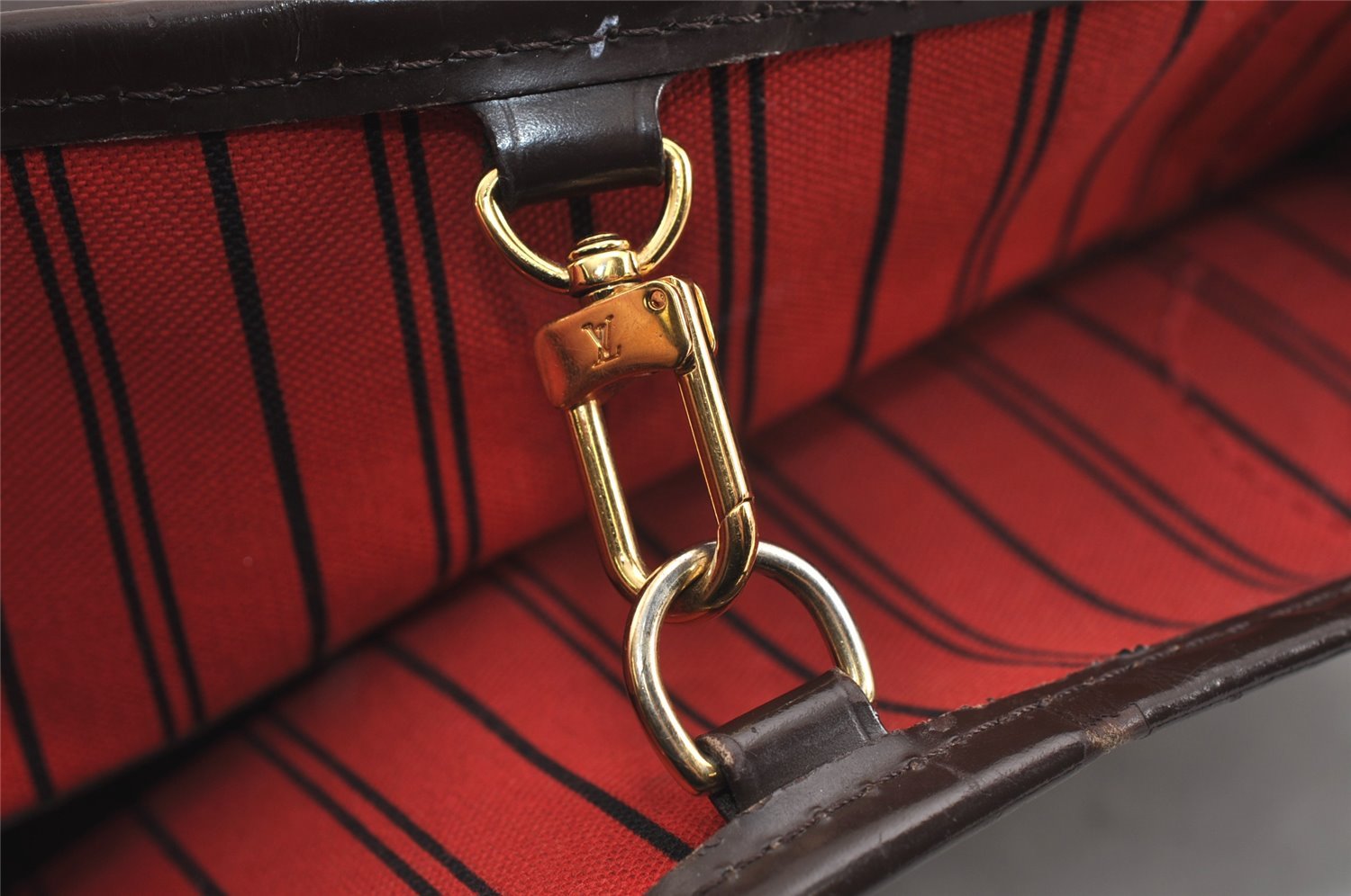 Authentic Louis Vuitton Damier Neverfull PM Shoulder Tote Bag N51109 LV 6270J