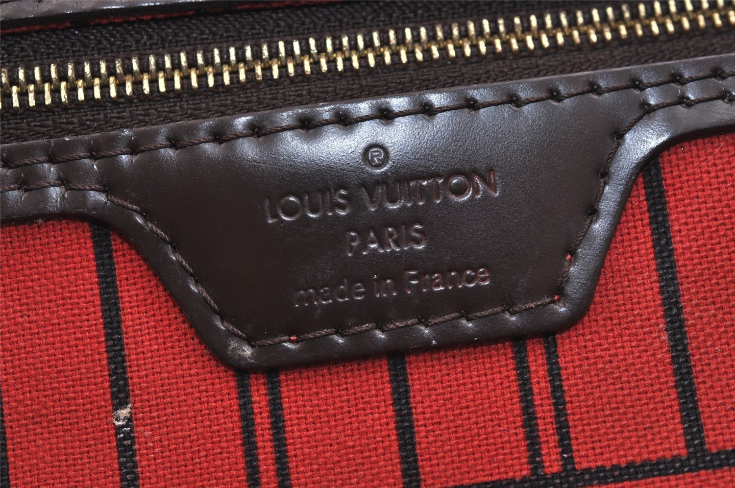 Authentic Louis Vuitton Damier Neverfull PM Shoulder Tote Bag N51109 LV 6270J