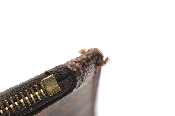 Authentic Louis Vuitton Damier Neverfull Pouch Purse Clutch Bag LV 6290I