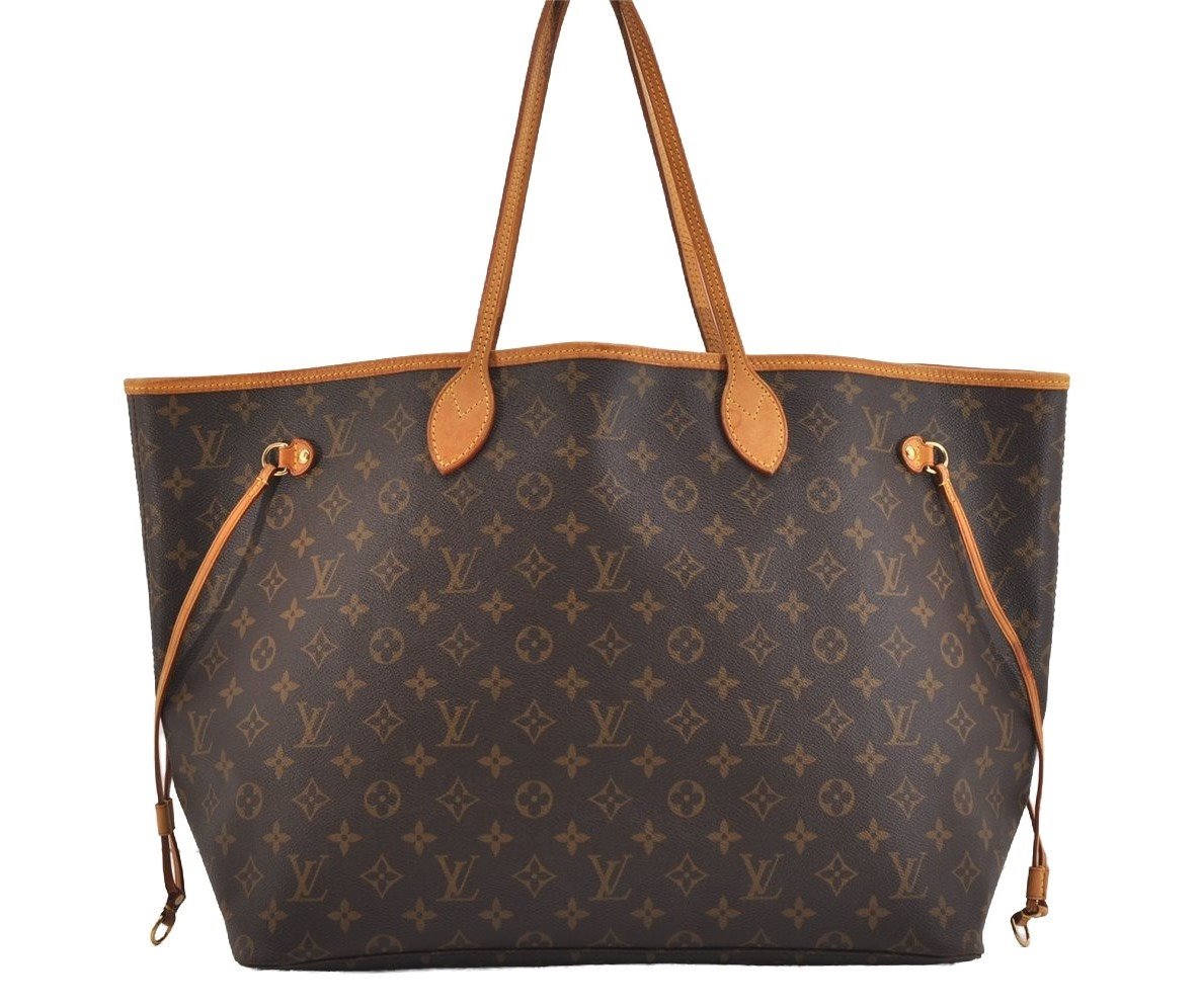 Authentic Louis Vuitton Monogram Neverfull GM Shoulder Tote Bag M40157 LV 6308J