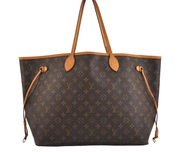 Authentic Louis Vuitton Monogram Neverfull GM Shoulder Tote Bag M40157 LV 6308J