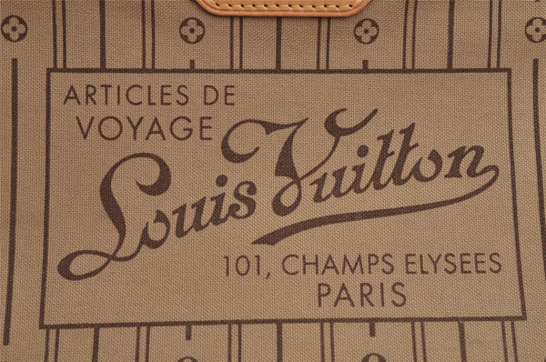 Authentic Louis Vuitton Monogram Neverfull MM Shoulder Tote Bag M40156 LV 6342I