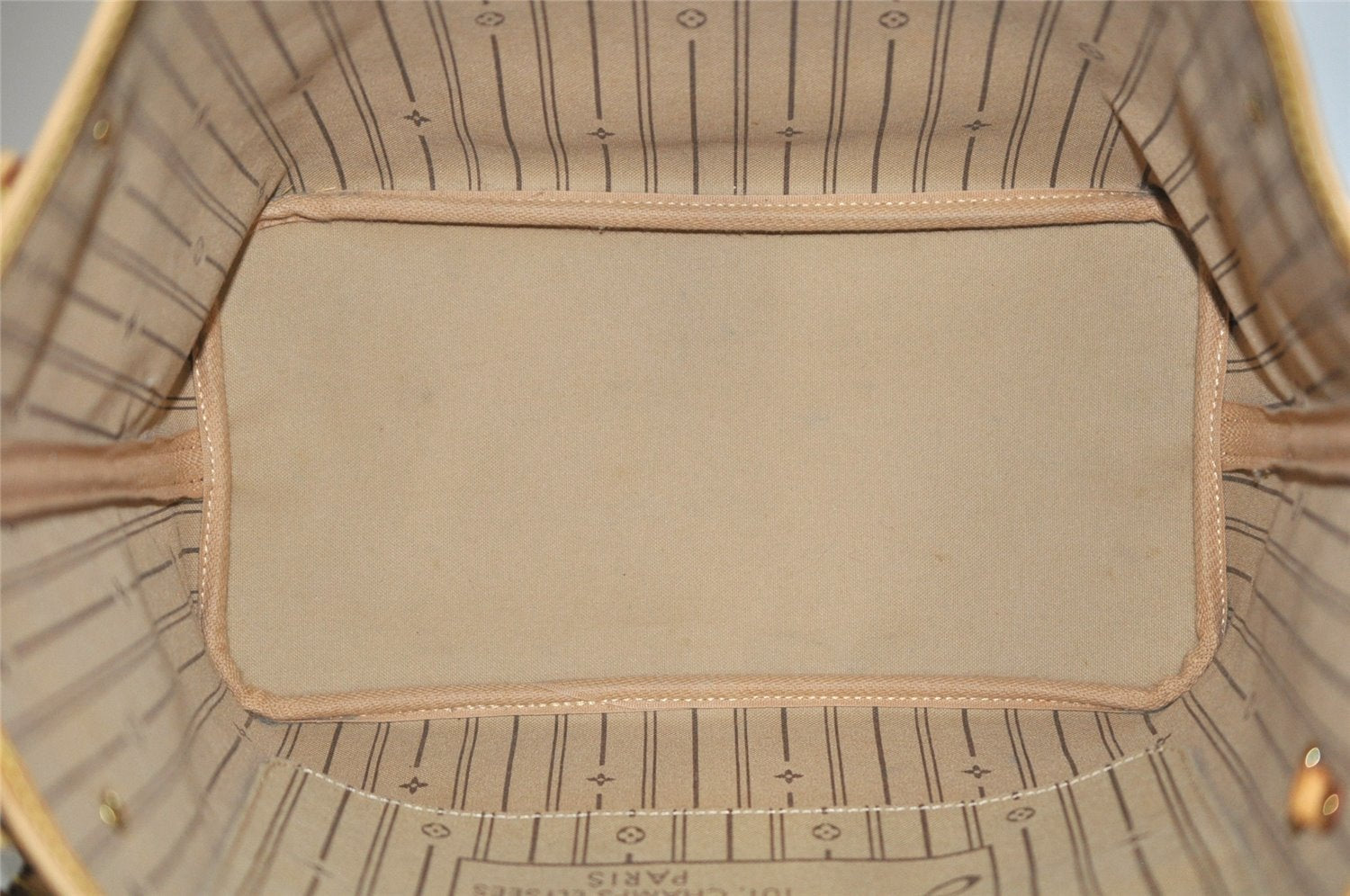 Authentic Louis Vuitton Monogram Neverfull MM Shoulder Tote Bag M40156 LV 6342I