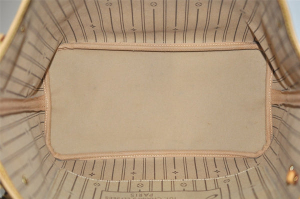 Authentic Louis Vuitton Monogram Neverfull MM Shoulder Tote Bag M40156 LV 6342I