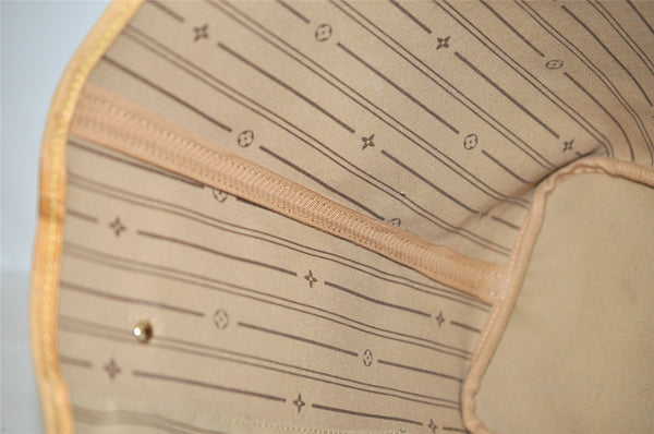 Authentic Louis Vuitton Monogram Neverfull MM Shoulder Tote Bag M40156 LV 6342I