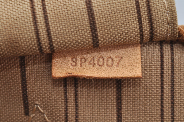 Authentic Louis Vuitton Monogram Neverfull MM Shoulder Tote Bag M40156 LV 6342I