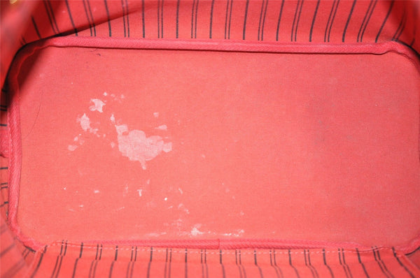 Authentic Louis Vuitton Damier Neverfull MM Shoulder Tote Bag N41358 LV 6345I