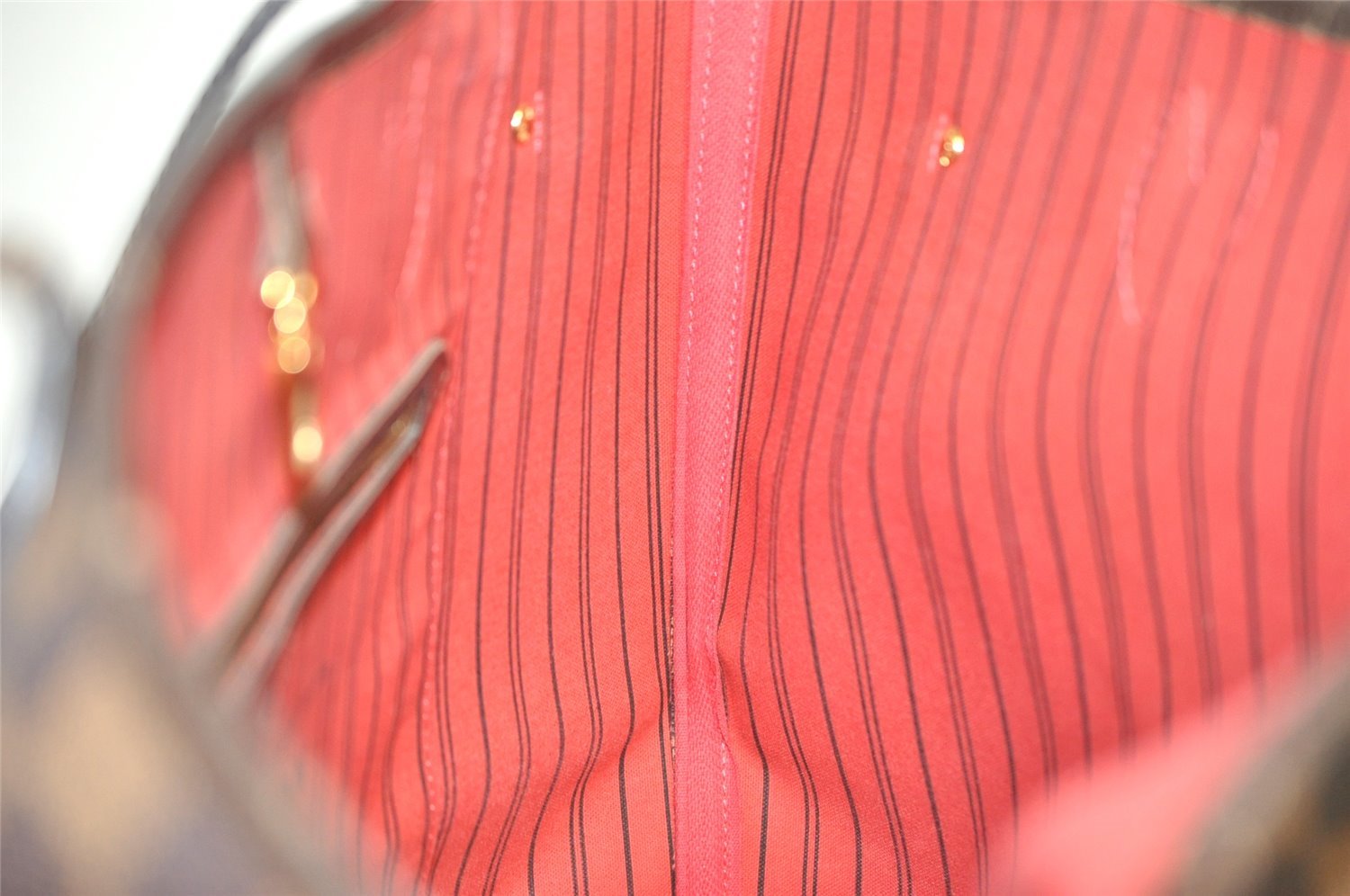 Authentic Louis Vuitton Damier Neverfull MM Shoulder Tote Bag N41358 LV 6345I