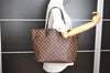 Authentic Louis Vuitton Damier Neverfull MM Shoulder Tote Bag N41358 LV 6345I