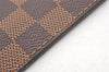 Authentic Louis Vuitton Damier Neverfull Pouch Purse Clutch Bag LV 6346I