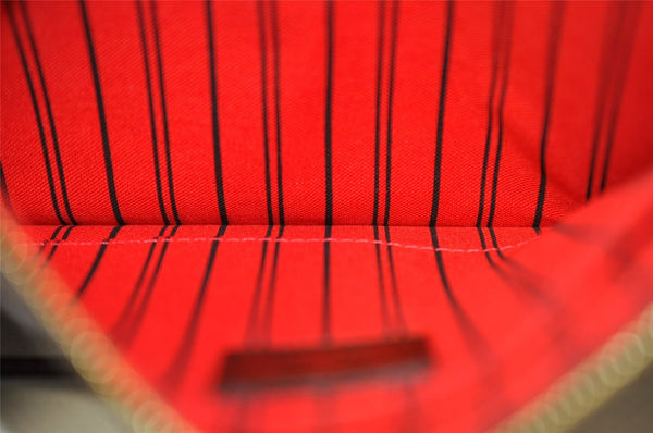 Authentic Louis Vuitton Damier Neverfull Pouch Purse Clutch Bag LV 6346I