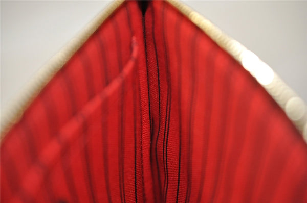 Authentic Louis Vuitton Damier Neverfull Pouch Purse Clutch Bag LV 6346I