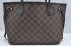 Authentic Louis Vuitton Damier Neverfull PM Shoulder Tote Bag N51109 LV 6460F